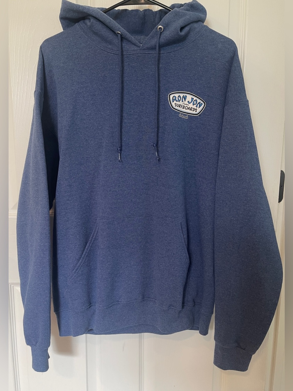 Ron Jon Surf Shop Blue Pullover Hoodie with Chest Patch
